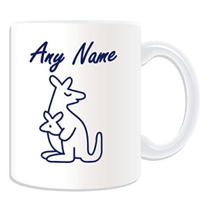 Mug Kangourou blanc personnalisé