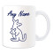 Mug Kangourou blanc personnalisé - miniature