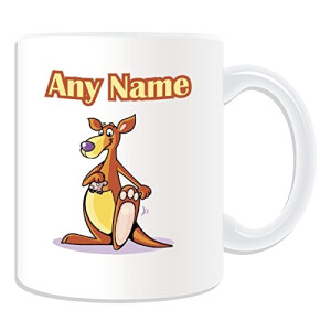 Mug Kangourou blanc personnalisé