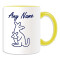 Mug Kangourou jaune céramique personnalisé - miniature