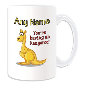 Mug Kangourou blanc personnalisable 425 ml