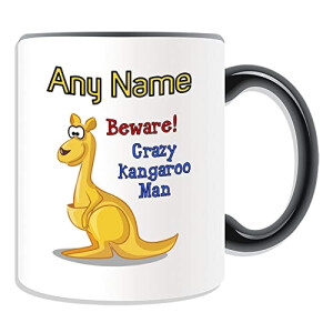 Mug Kangourou noir personnalisable
