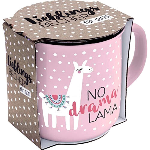 Mug Lama rose porcelaine 35 cl variant 0 