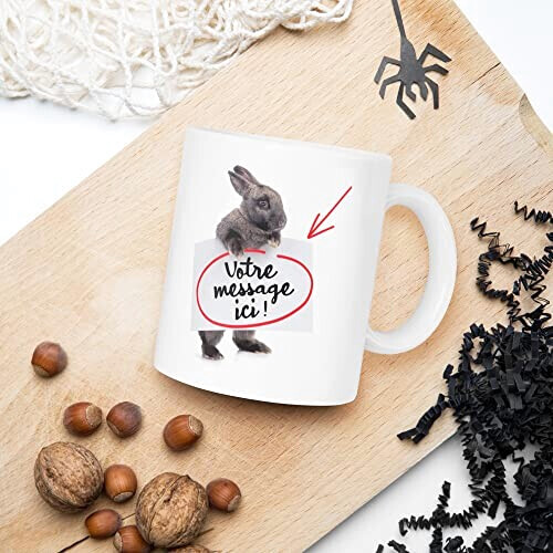 Mug Lapin céramique personnalisé 325 ml variant 5 