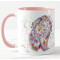 Mug Lapin couleurée céramique 325 ml - miniature