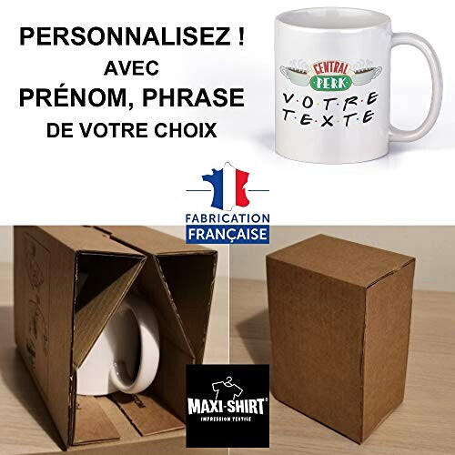 Mug Central Perk - Friends - blanc logo variant 2 