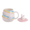 Mug Lapin rose aire céramique 3D 420 ml - miniature variant 2