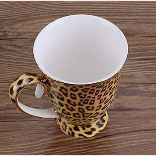 Mug Léopard dorée porcelaine 300 ml variant 1 