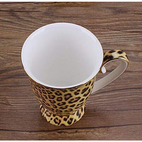 Mug Léopard dorée porcelaine 300 ml variant 2 