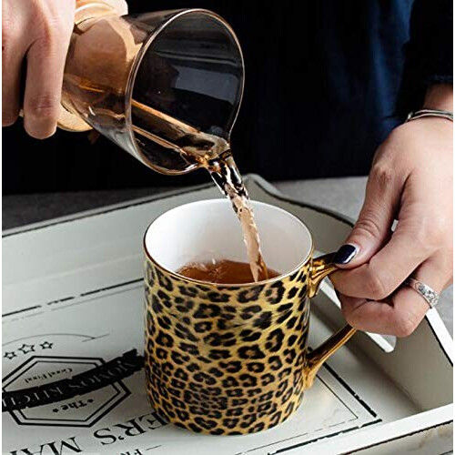 Mug Léopard doré porcelaine 350 ml variant 1 