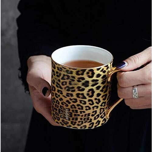 Mug Léopard doré porcelaine 350 ml variant 2 