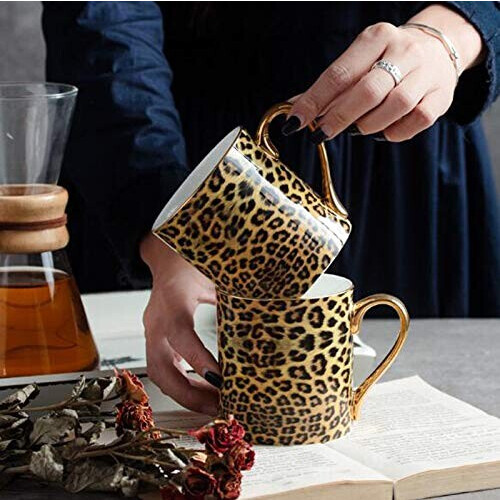 Mug Léopard doré porcelaine 350 ml variant 4 