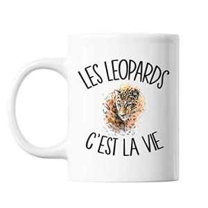 Mug Léopard noir céramique