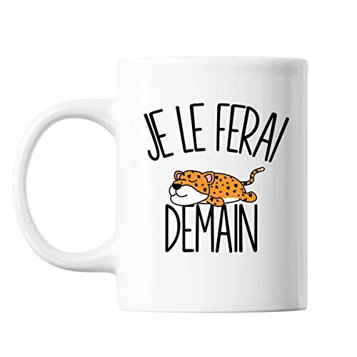 Mug Léopard blanc céramique variant 0 