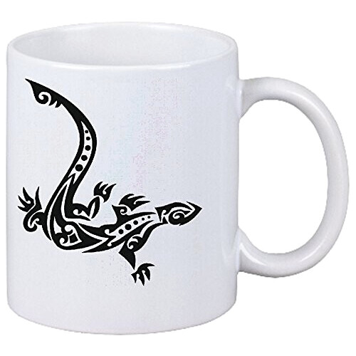 Mug Lézard blanc céramique 330 ml