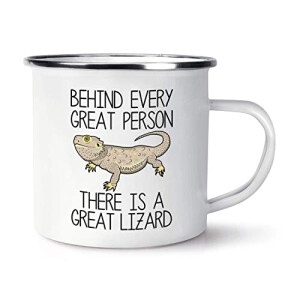 Mug Lézard blanc logo