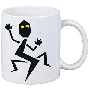 Mug Lézard blanc céramique 330 ml