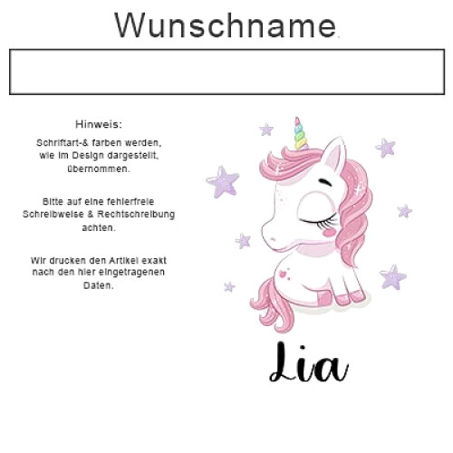 Mug Licorne blanc personnalisé 300 ml variant 3 