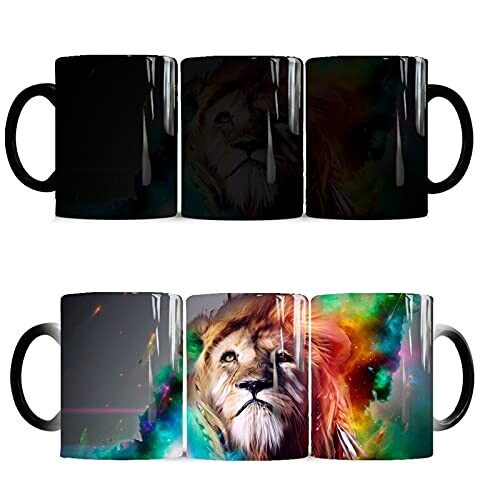 Mug Lion blanc céramique magique 350 ml variant 0 