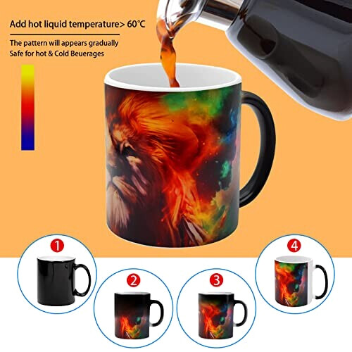Mug Lion blanc céramique magique 350 ml variant 1 