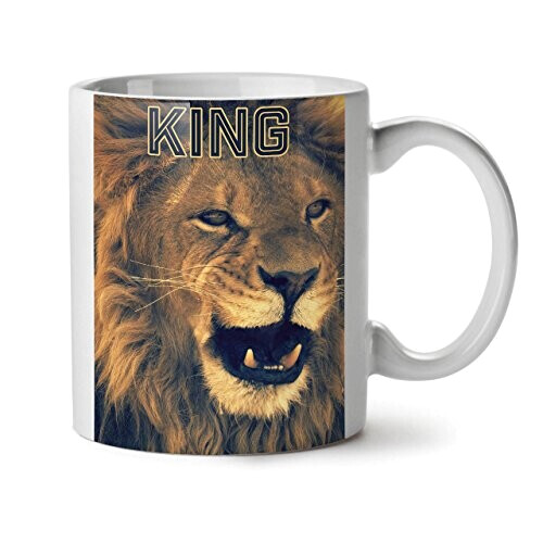 Mug Lion blanc céramique