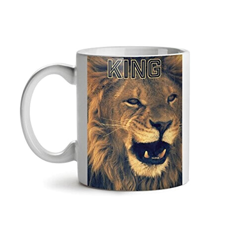 Mug Lion blanc céramique variant 1 