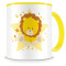 Mug Lion jaune céramique - miniature