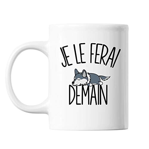 Mug Loup blanc céramique variant 0 