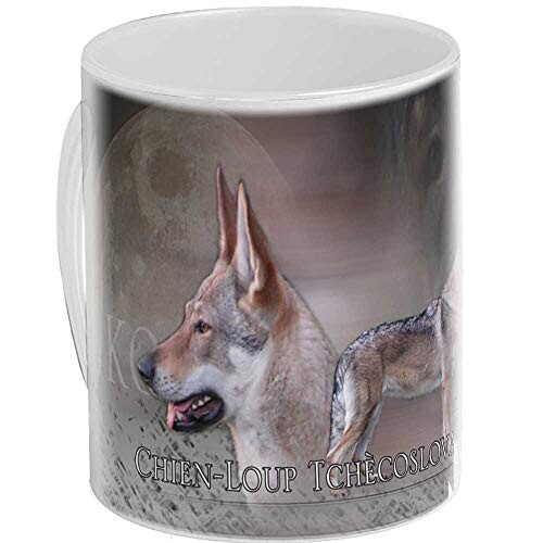 Mug Loup blanc personnalisé