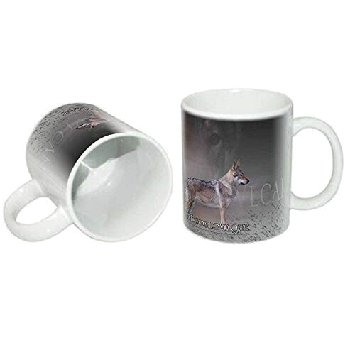 Mug Loup blanc personnalisé variant 0 
