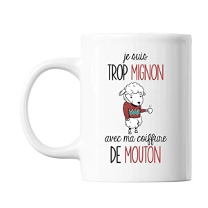 Mug Mouton blanc céramique