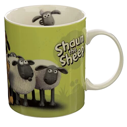 Mug Mouton vert porcelaine