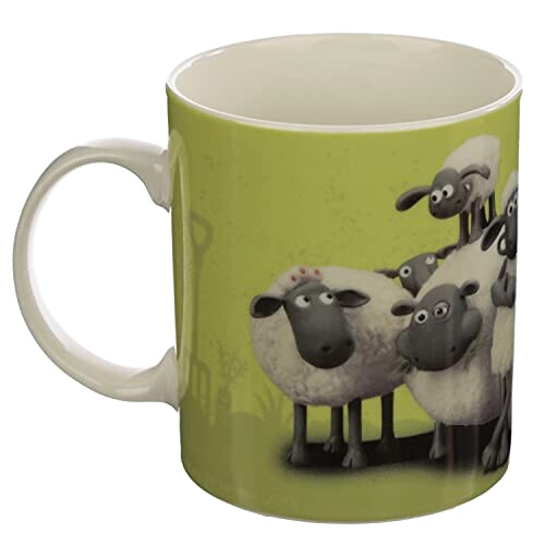 Mug Mouton vert porcelaine variant 2 
