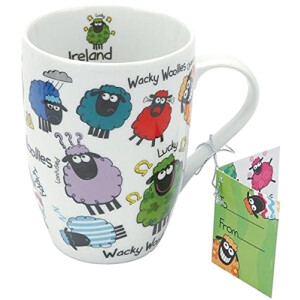 Mug Mouton multicolore céramique porcelaine 295 ml