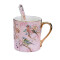 Mug Oiseau rose porcelaine - miniature