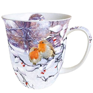 Mug Rouge-gorge - Oiseau - porcelaine