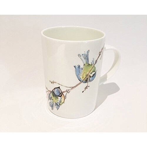 Mug Mésange - Oiseau - bleue porcelaine