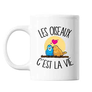 Mug Oiseau noir céramique