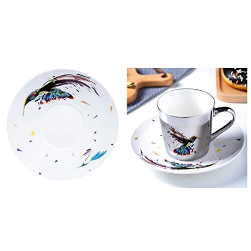 Mug Oiseau argent céramique porcelaine 250 ml variant 2 