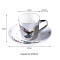 Mug Oiseau argent céramique porcelaine 250 ml - miniature variant 4
