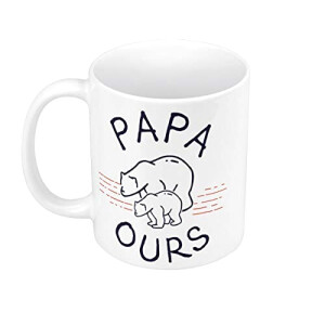 Mug Ours blanc céramique