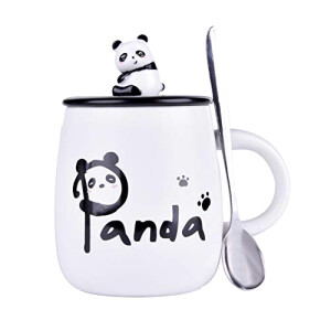 Mug Panda blanc céramique 3D 380 ml