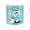 Mug Panda bleu porcelaine 60 cl - miniature