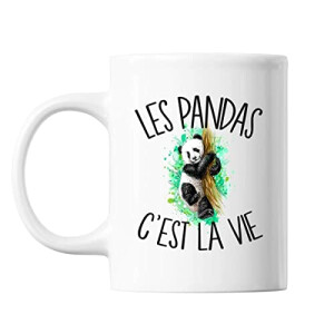 Mug Panda noir céramique