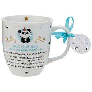 Mug Panda blanc. porcelaine 40 cl