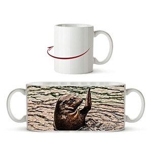 Mug Phoque blanc céramique 300 ml