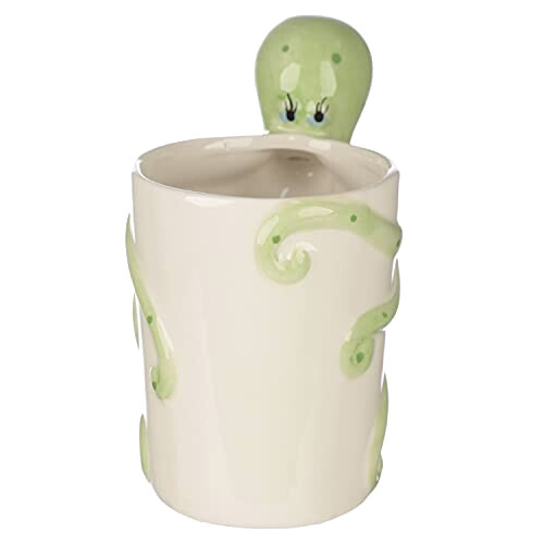 Mug Pieuvre vert/blanc céramique variant 1 