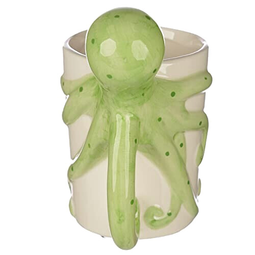 Mug Pieuvre vert/blanc céramique variant 3 