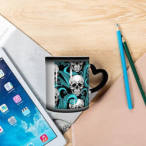 Mug Pieuvre blanc céramique personnalisable magique variant 4 