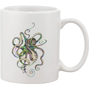 Mug Pieuvre couleurée céramique 350 ml